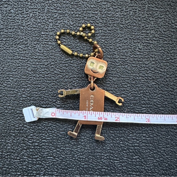 Coach Robot Metal Keychain Bag Charm - Picture 5 of 6